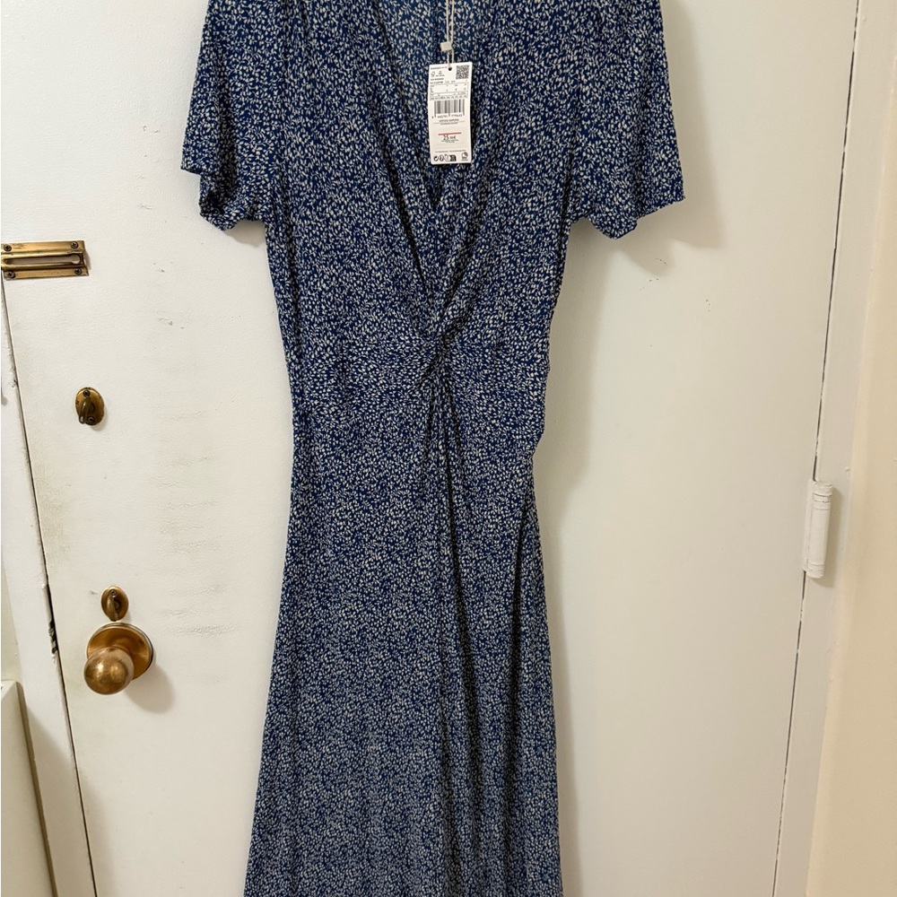 Mango printed midi dress NWT